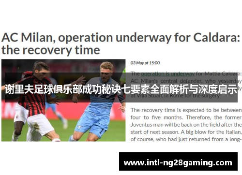 谢里夫足球俱乐部成功秘诀七要素全面解析与深度启示 谢里夫足球俱乐部成功秘诀七要素全面解析与深度启示