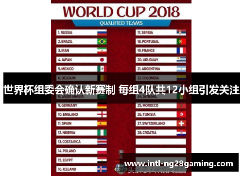 世界杯组委会确认新赛制 每组4队共12小组引发关注
